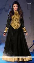 Kajal Agrawal Captivate Black Georgette Anarkali Suit